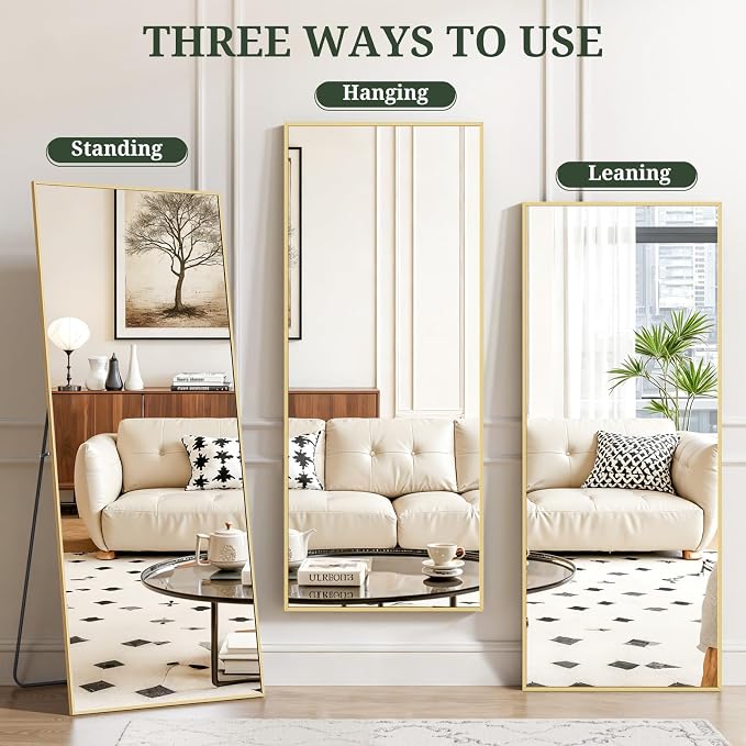 Mirror Full Length 64"x21" Full Body Floor Mirror