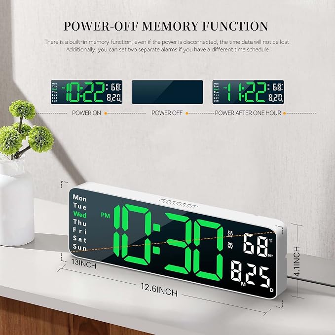 Digital Clock, Digital Wall Clock