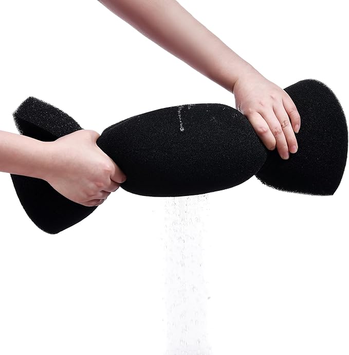 Aquarium Filter Bio Sponge Pad, Foam Sponges Filter Media, Cut fit it Filter Accessories for Fish Tanks and Ponds (18"x18"x1.6" (20PPI) 2 Pack)