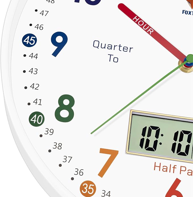 Foxtop Digital and Analog Learning Clock