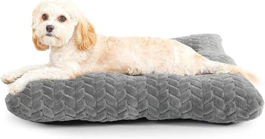 Crate Pads for Dog Cages Dog Bed for Small Dogs Crate Washable 24 inch Dog Crate Bed Dog Mats for Sleeping,Up to 25 lbs Soft and Fluffy Small Dog Bed for Crate Tire Printing Gray S