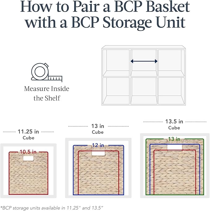 Best Choice Products 13 x 13in Scalloped Hyacinth Baskets, Rustic Set Of 5 Multipurpose Collapsible Storage Organizer, Handwoven Laundry Totes for Bedroom, Living Room, Shelves – Chestnut