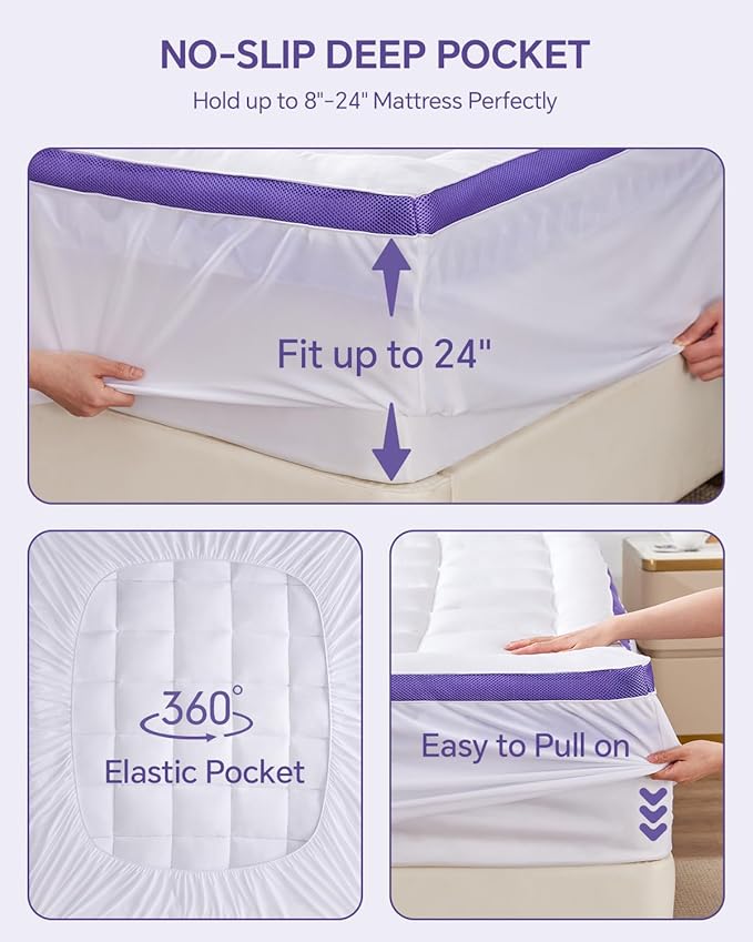 Dual Layer Memory Foam Twin XL Mattress Topper - 2 Inch Gel Egg Crate Foam and 2 Inch Cooling Pillow Top Cover Rayon, Twin Extra Long College Dorm Support