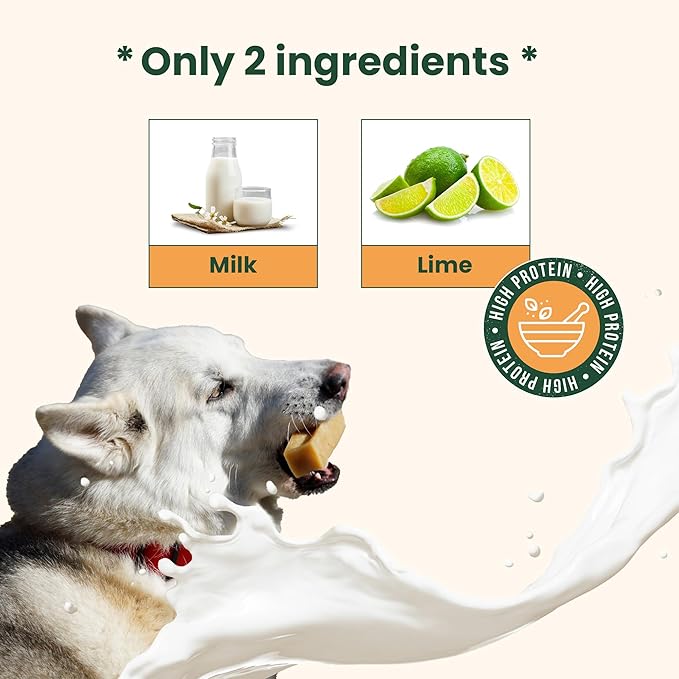 Authentic Himalayan Yak Cheese for Dogs - XXLarge (Pack of 1) - Sourced from Pristine Himalayan Foothill, Rawhide-Free, NO preservatives