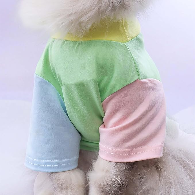 Custom Dog Birthday Shirt,Personalized Pet Apparel Print with Name Age Number,Pet Birthday Outfit,Lightweight Breathable Cotton Vest for Small Medium Large Dogs Cat (Dopamine Green, XX-Large)