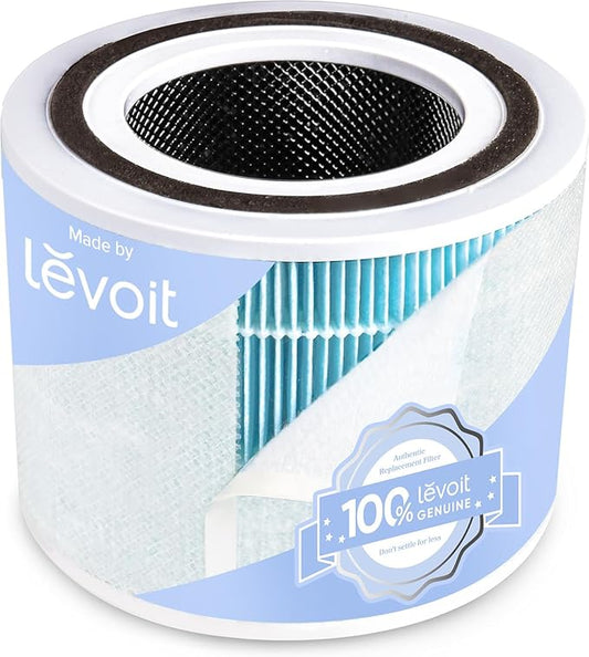 LEVOIT Core 300-P Replacement Filter for Air Purifier Smoke Remover, Genuine Core300S-P Filters, Supports HEPA Sleep Mode, High-Efficiency Activated Carbon, Core 300-RF-SR, 1 Pack, Blue