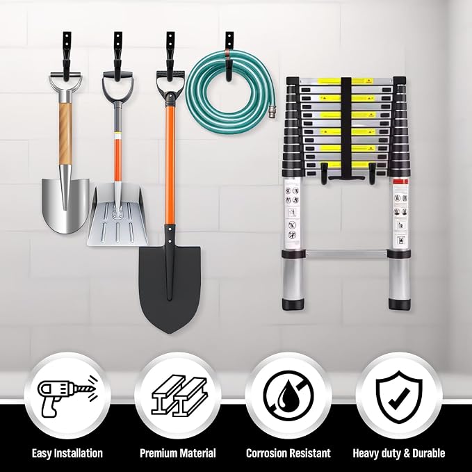 Heavy Duty Garage Storage Hooks, 12-piece Bike Hooks