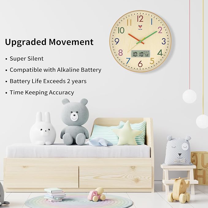 Foxtop Digital and Analog Learning Clock