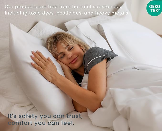 Threadmill Bed Pillows Queen Size Set of 2 | Soft Down Alternative Cooling Bed Pillow for Sleeping | Soft Pillows for Bed | 20x30 Hotel Pillow, Queen Pillows 2 Pack for Back, Stomach or Side Sleepers