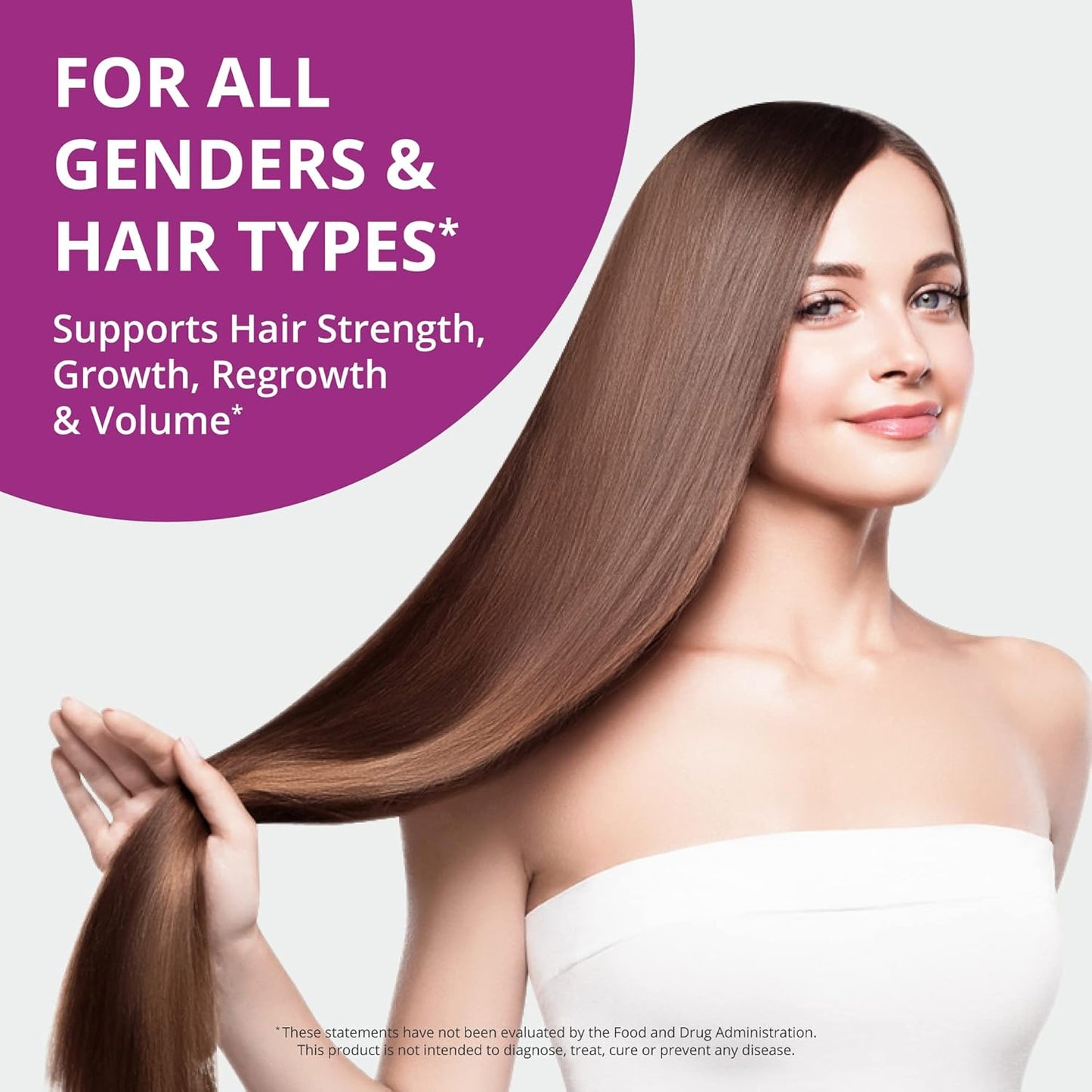 HairXtra - Hair Regrowth Vitamin for Faster Hair Growth - Hair Growth Vegan Capsules - Hair Thickening with Biotin, Zinc, MSM, B Vitamins, Choline - Hair Supplement, Hair Regrowth for Adults - Pack 3