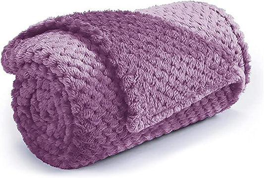 Pet Blanket Warm Soft Dog Blankets Washable Cat Throw Blankets Sofa Bed Couch Furniture Protector Cover for Small Medium Large Dogs Cats, Pink, 16" x 24"