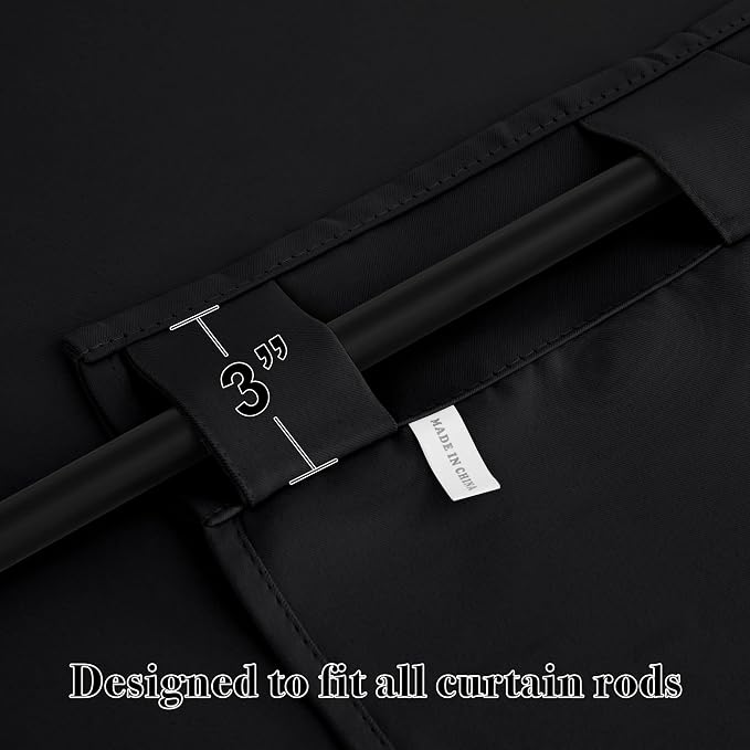RYB HOME Blackout Curtains for Living Room, Privacy Thermal Insulating Window
