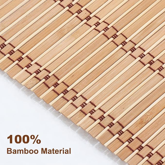 LUCKUP Cordless Roman Shades, Roll Up Bamboo Blinds