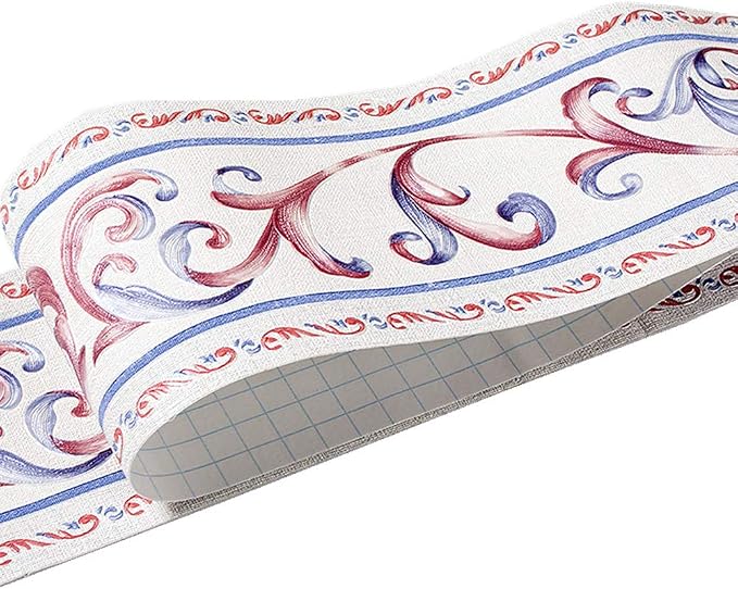 UPREDO 3D Decorative Floral Molding Waterproof Wallpaper Border Peel and Stick