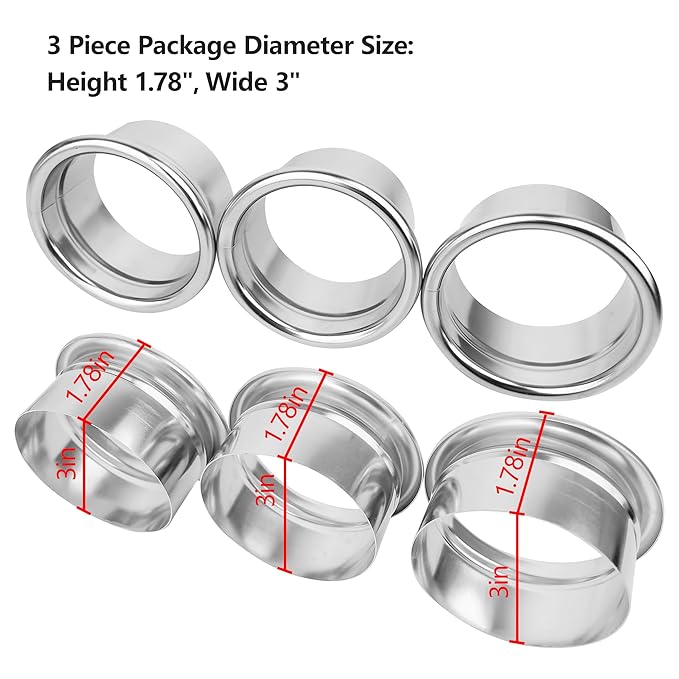 3.0 Inch 3pcs Open Hair Styling Dryer Appliance Tools Holder Tube Package Salon Station Hair Dryer Organizer Holder Tube