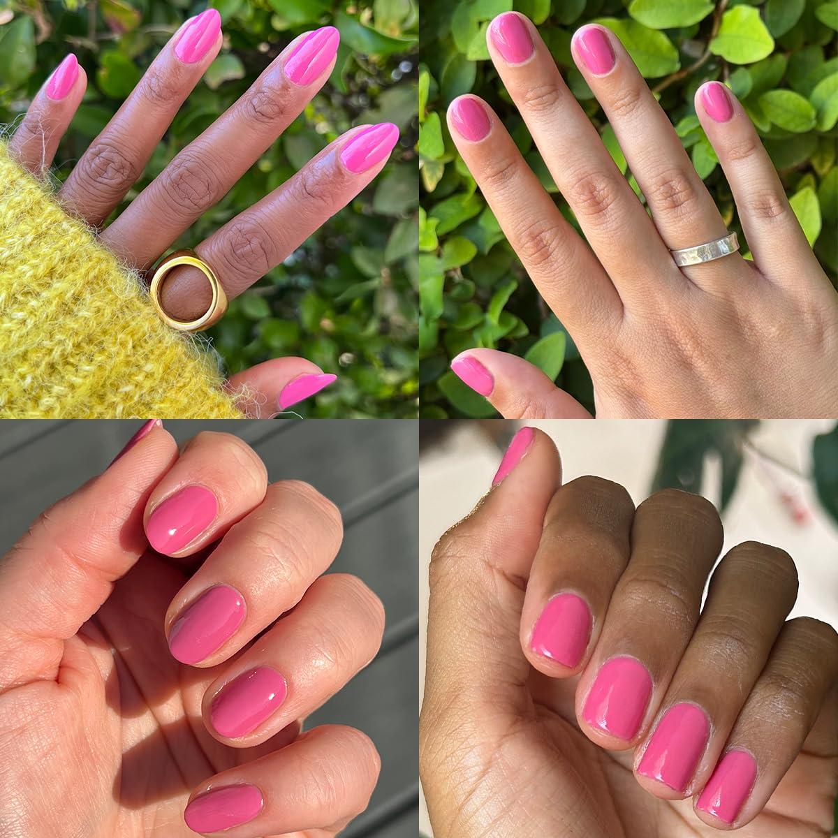 Olive & June Quick Dry Nail Polish | Instant Fast-Drying, Smudgeproof Color | 15-free, Vegan, Cruelty-Free Formula | Lasts up to 5 Days | Salon-Quality Manicure, Pedicure at Home | Prom Magenta Pink
