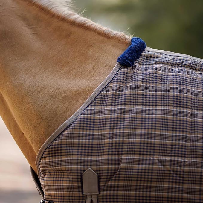 Country Pride Highland 1200D Lightweight Stable Blanket (74, Tan Plaid)