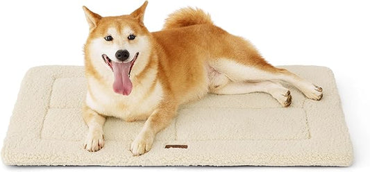 Bedsure Washable Dog Crate Bed for Large Dogs, Reversible Foam Floor Pet Mat, Versatile Lightweight Pet Crate Pad for Cages