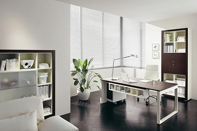 YIIBAII Mini Blinds Suitable for 22.5" W x 64" H Windows 1" Aluminum Horizontal