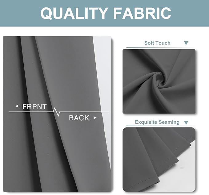 ChrisDowa Blackout Curtains 70 inches Wide