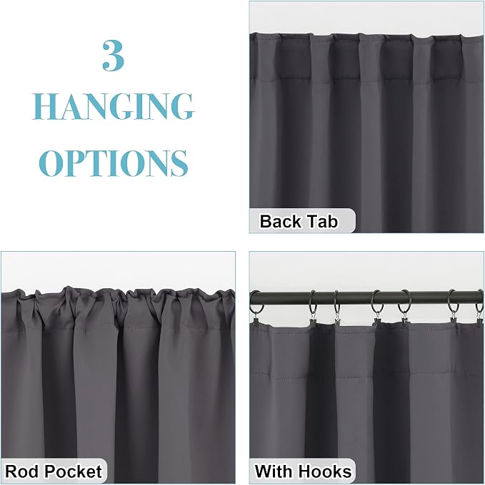 RYB HOME Small Window Curtains