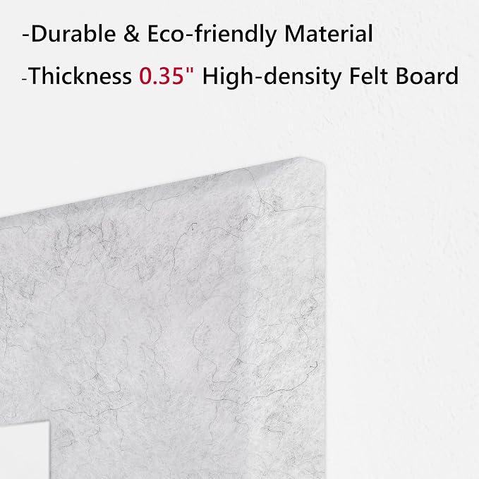 Neatsure Large Cork Board for Wall, 6 Panels Felt Tiles Tack Push Pin Board for