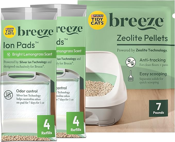 Purina Tidy Cats Breeze Litter System Cat Refill Bundle - 7.91 lb. Box