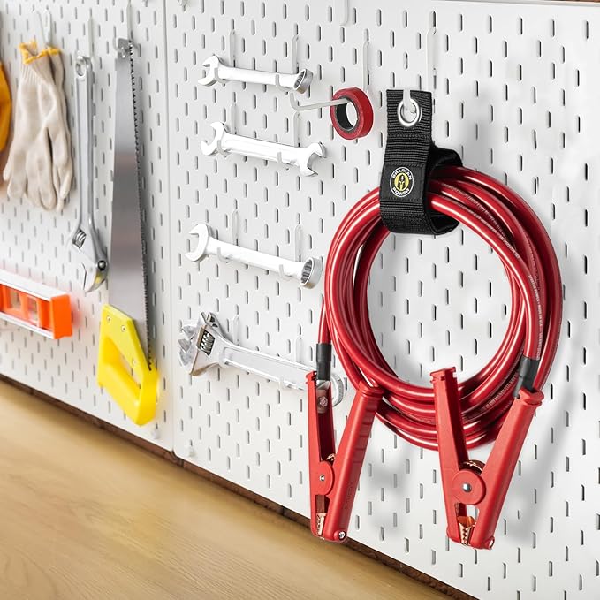 Spartan Power Heavy Duty Storage Straps Assorted 12 Pack, Various Sizes for Garage Organization and Cable or Hose Storage