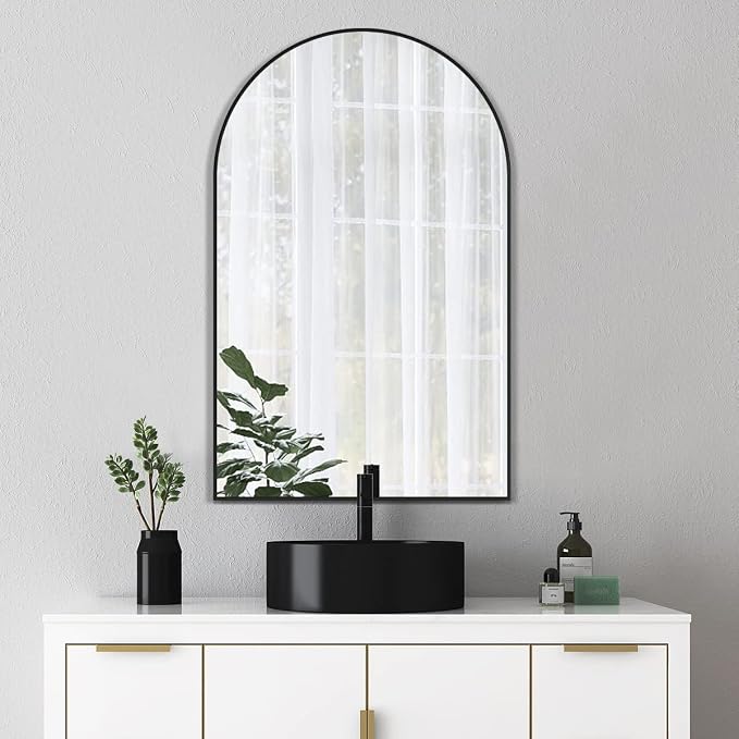 Arched Wall Mirror, Living Room, Hang Vertical or Horizontal