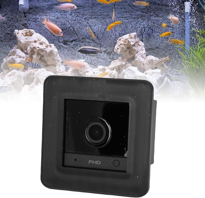 Yoidesu 2K HD Aquarium Camera, Fish Tank Camera, 140 Wide Angle Anti Glare and Anti Reflection, WiFi Pet with AI Motion Detection for Aquariums, Reptile Enclosures