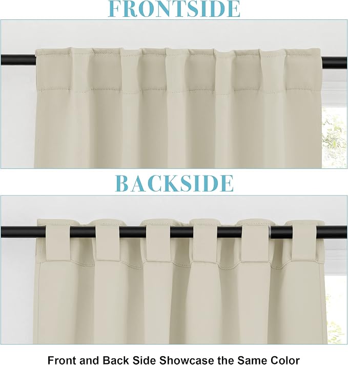 RYB HOME Small Window Curtains