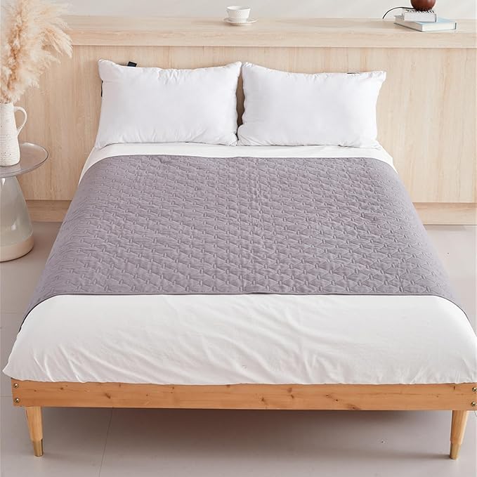 GIBZ Waterproof Dog Bed Blanket Cover Anti Slip Pet Furniture Protector Washable Large Washable Quilted Mat for Indoor, Khaki, 100x127cm