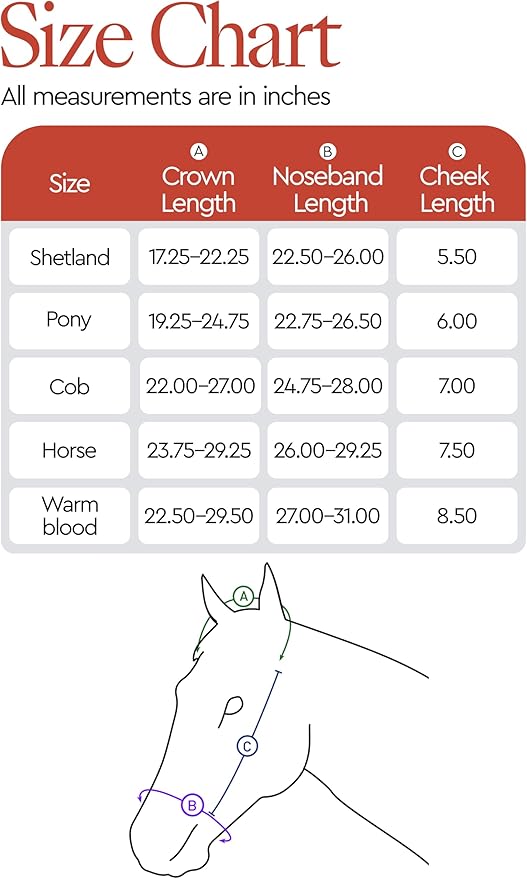 HORZE Howard Soft Fleece Padded Adjustable Polyester Horse Halter - Peacoat Dark Blue - Horse