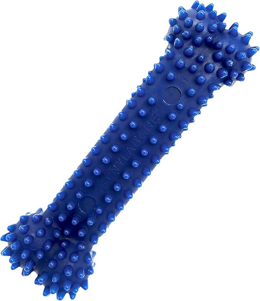 Nylabone Textured Dental Bone Flexi Chew Toy for Dogs, Dog Toys for Moderate Chewers, Chicken Flavor, X-Small - Up to 15 lbs, 1 Count