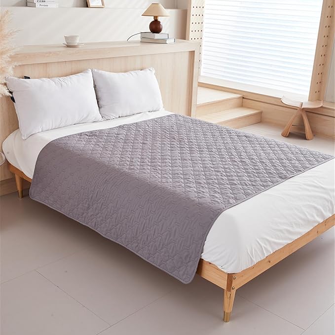 GIBZ Waterproof Dog Bed Blanket Cover Anti Slip Pet Furniture Protector Washable Large Washable Quilted Mat for Indoor, Khaki, 75x180cm