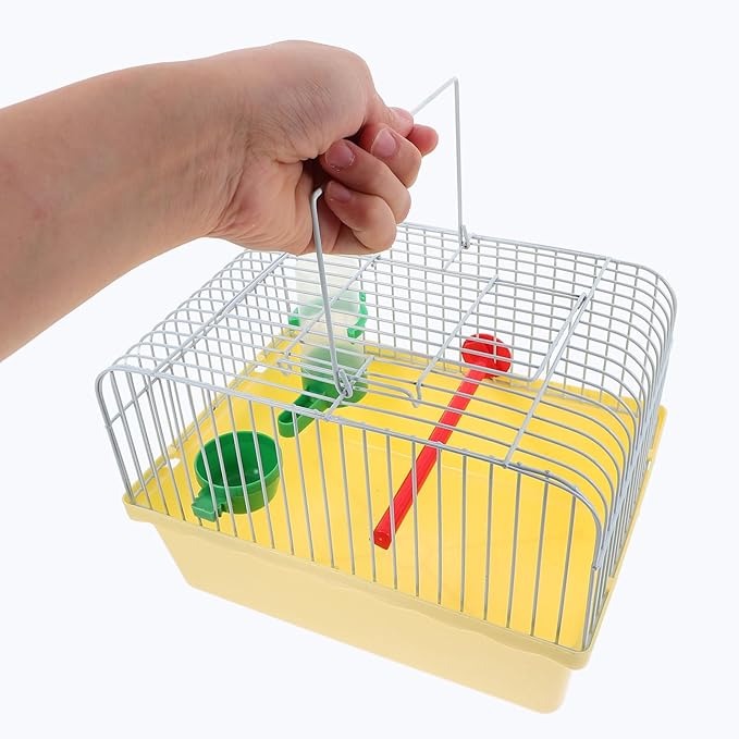 Kisangel Portable Bird Carrier Cage for Birds Travel Birdcage Stand Food Water Accessories for Parakeets and Lovebirds Construction