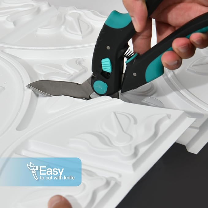 Art3d Drop Ceiling Tiles 24x24in., Wainscoting Panels Glue Up 2ft x 2ft