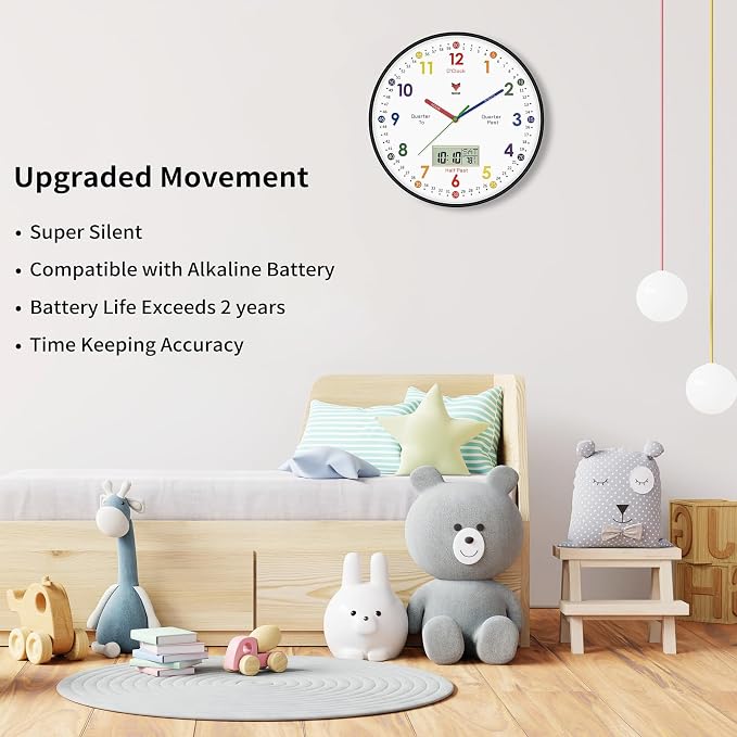 Foxtop Digital and Analog Learning Clock