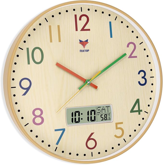 Foxtop Digital and Analog Learning Clock