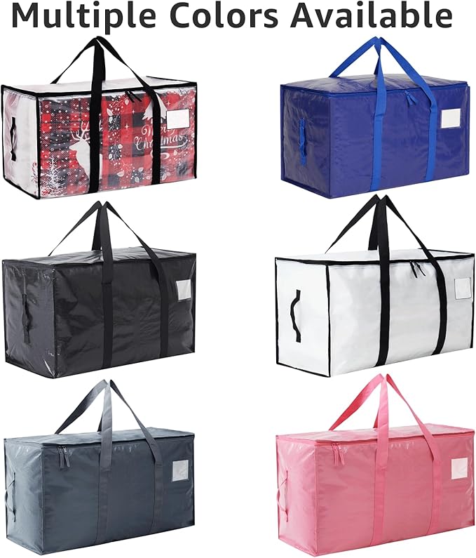 Moving Bags Heavy Duty Extra Large, Moving Boxes, Moving Supplies Essentials,Storage Bins with Lids, Plastic Packing Totes, Storage Bags for Clothes with Handles & Zippers(Pink, 10 Pack)