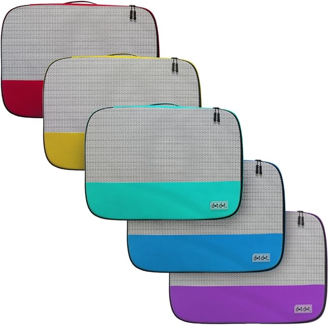 Small Packing Cubes for Suitcases - 5 Pcs Set - Travel Organizer Bags for Carry-On Luggage