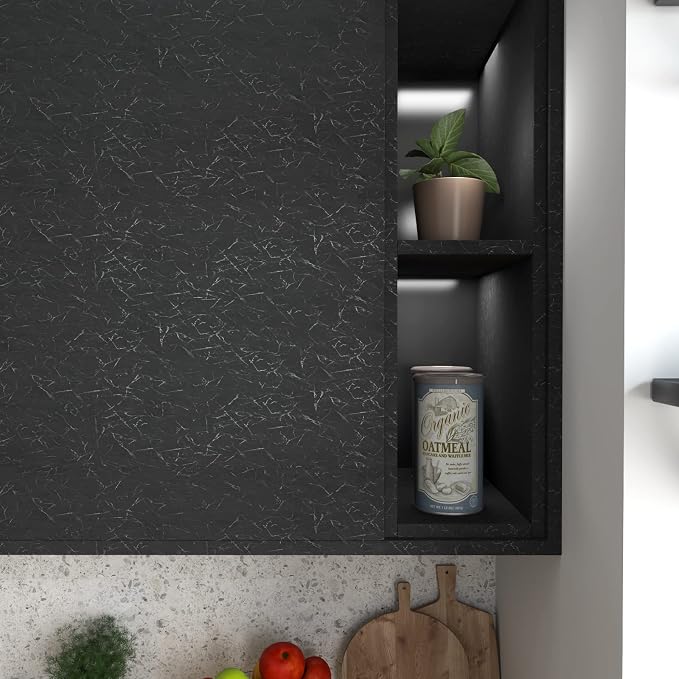 Cohoo Home Black Silk Peel and Stick Wallpaper