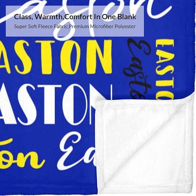 Name Blanket Personalized Blanket for Adult Kids Flannel Customize Throw Blanket Custom (Color 21, 50 x 60 Inches)