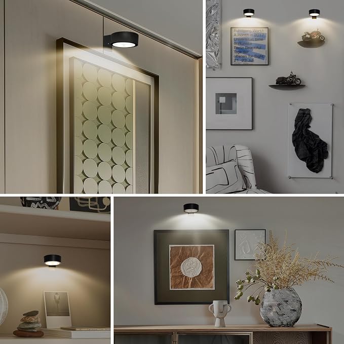 2-Pack Picture Light for Paintings Battery Operated Art Light