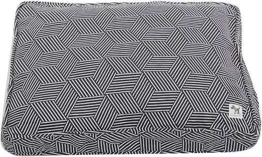 Molly Mutt Sheepy Wool-Filled Crate Pad, GOTS-Certified 100% Organic Cotton Canvas Cover with Soft 100% Natural Wool Insert, Ideal for Dog Bed or Kennel, Rough Gem, 54" x 37" x 2.5"