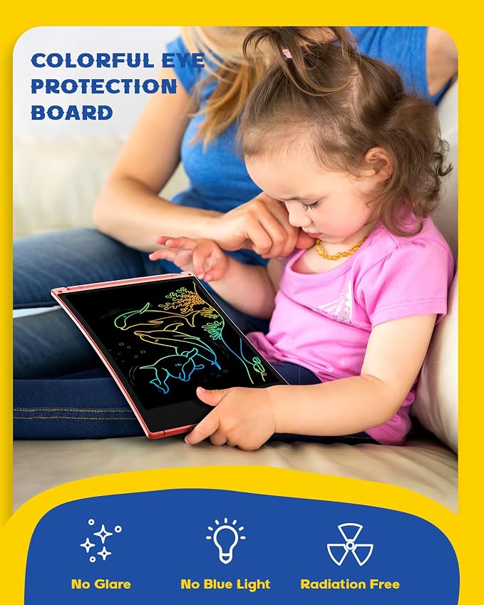 bravokids Toys Gifts for 3-6 Years Old Girls Boys, 3 Pack LCD Writing Tablet with 6 Stylus, 8.5 inch Colorful Doodle Board Drawing Pad for Age 3 4 5 6 7 8 Years Old Kids