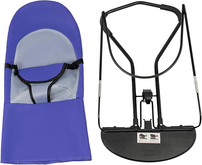 Pet Rocking Chair, Portable Foldable Pet Rocker Bed with 3-Level Height Adjustment, Pet Hammock for Small Dogs & Cats up to 33lbs, Breathable Mesh Hanging Bed with Safety Buckle (Purple)
