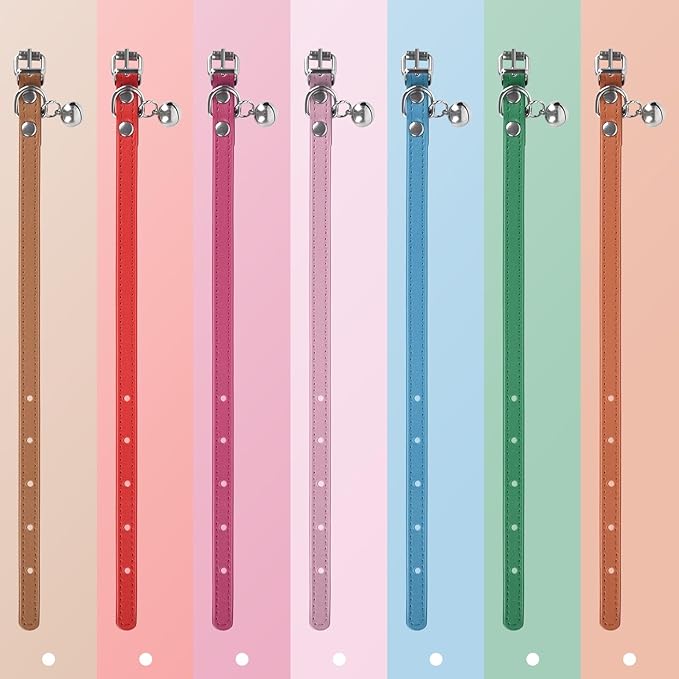 XXS Dog Collar for Teacup Adjustable Teacup Dog Collar for Small Medium Large Dogs 3/8 inch Width (Pink, XXS)