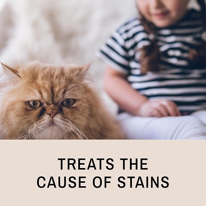 Eye Envy Tear Stain Remover Solution for Cats. 100% Natural, Safe. Treats The Cause of Stains. Recommended by Breeders, Vets, Groomers. Remove Eye Stains from and Exotics. 8 oz. Made in USA