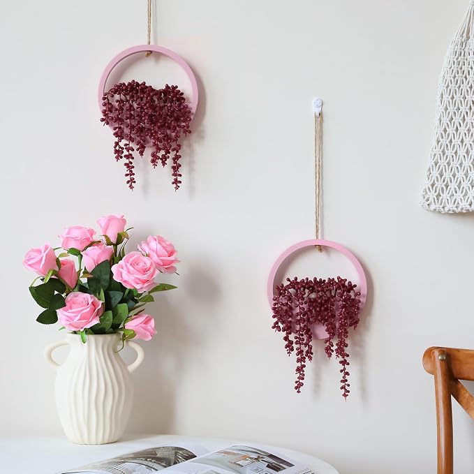 Artificial Hanging Plants Hanging Planter Fake Succulents Artificial String of